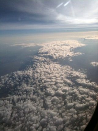 Sky view from plane