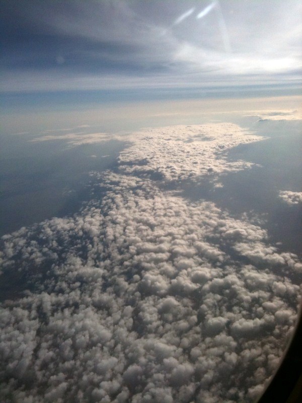 Sky view from plane